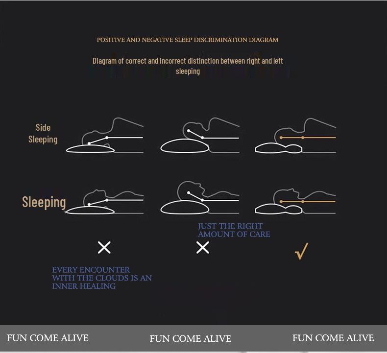 Pillow Core: A-Class Knitted Massage Pillow for Parent-Child, Children's & Adult Cervical Support