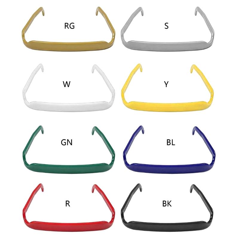 Fashion Acrylic Hairband Glasses Design Square Curly Thick Hair Headband Keep Your Hairstyle Secure and Unnoticeable