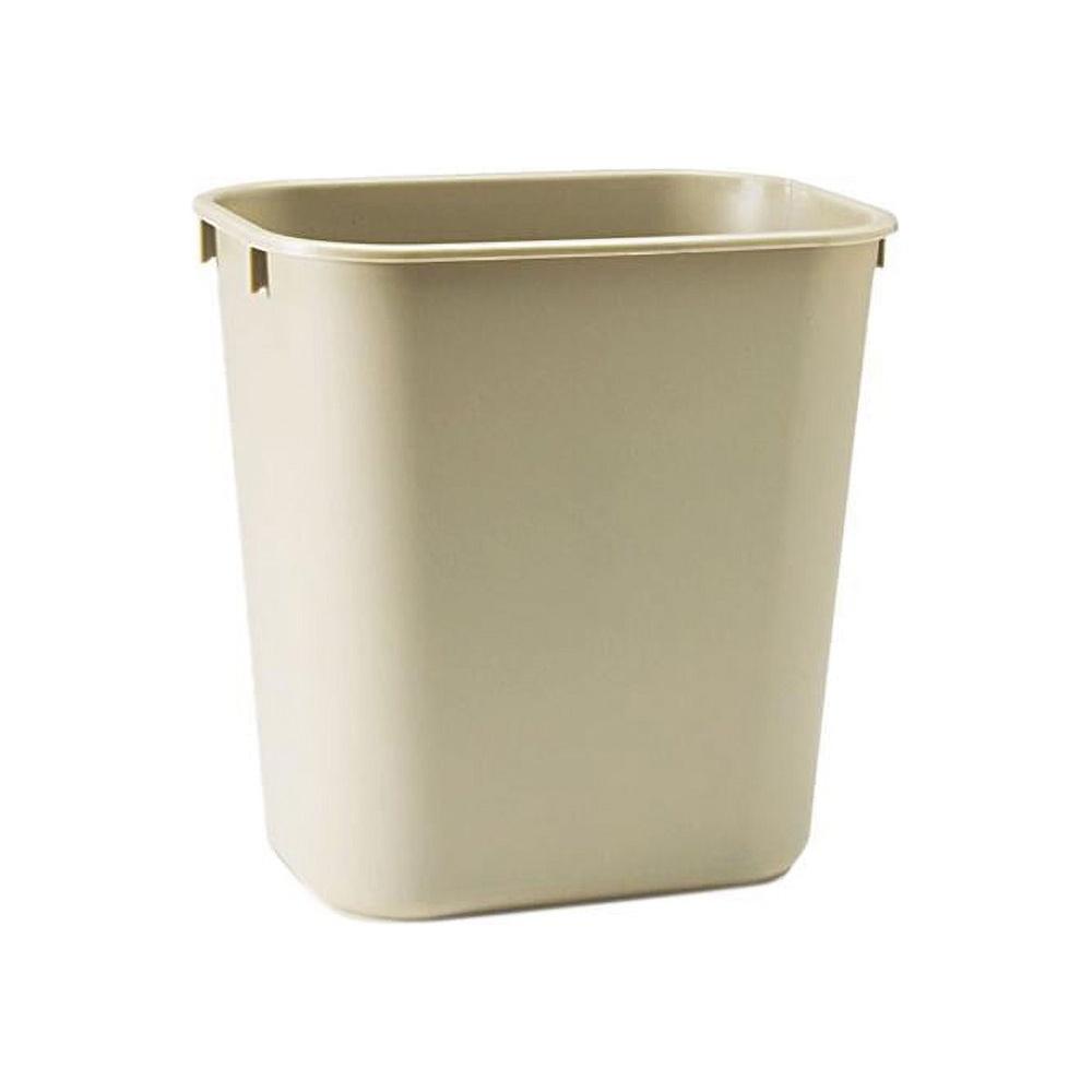 

Soft Molded Plastic Wastebasket Rectangular Desk Trash Can Indoor Outdoor Garbage Bin Easy Clean Durable All Purpose Waste United States