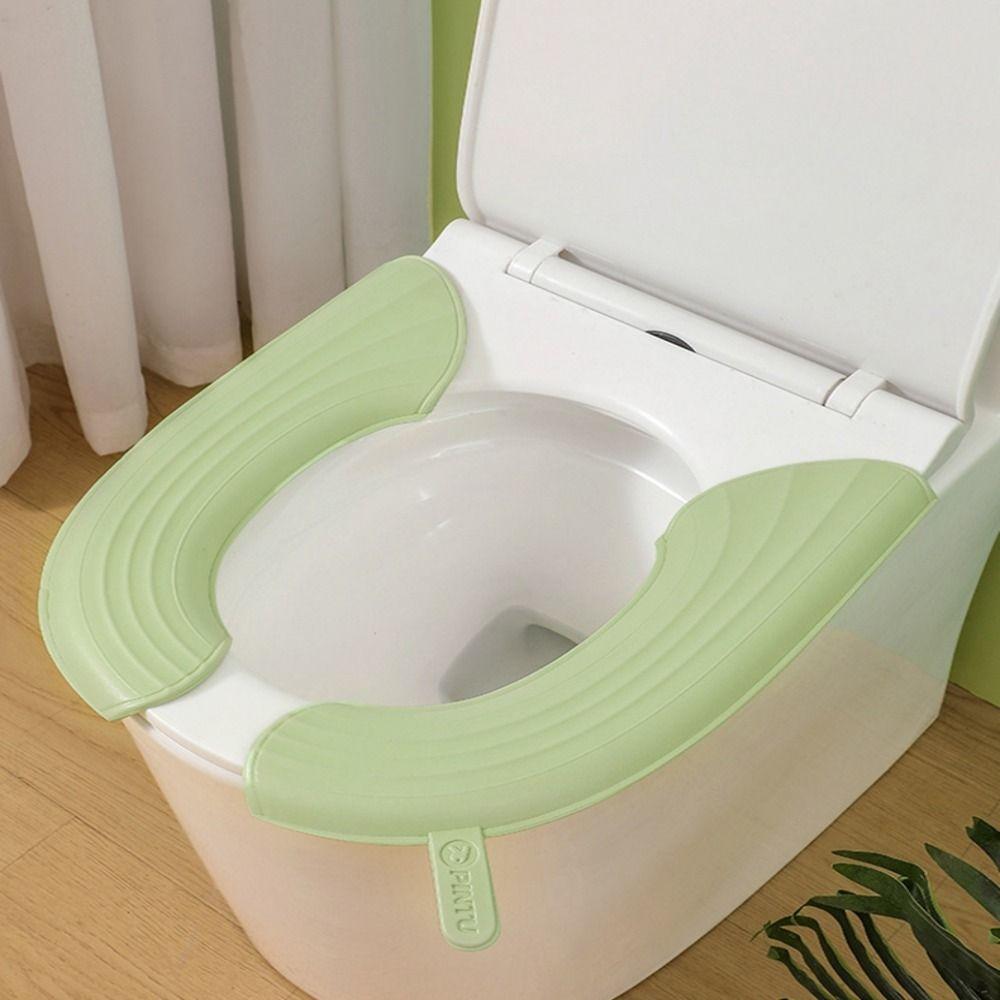 

Bathroom Washable Closestool Mat Toilet Seat Cover Toilet Seat Cushion Lavatory Accessories зелёный