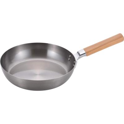 Wahei Freiz Tsubame Sanjo IJzeren Koekenpan 24cm IH Compatibel Gas Houten Handvat Gemaakt in Japan Chitose Chitose CS-008