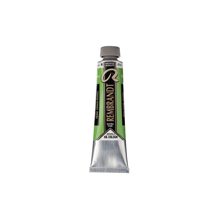 Peinture à l'huile - Rembrandt - Médium vert - Tube 40ml - Couleurs profondes - Résistance à la lumière