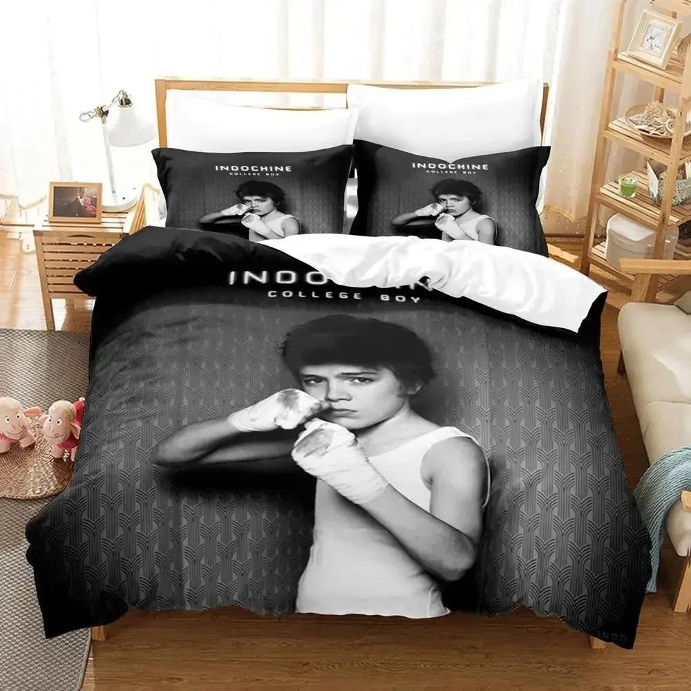 3D Print Indochine Rock Bedding Set Duvet Cover Bed Set Quilt Cover Pillowcase Comforter King Queen Size Boys Adult Bedding Set