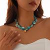 2026 European Cross-Border Starfish & Shell Alloy Necklace - Retro Summer Mermaid Design