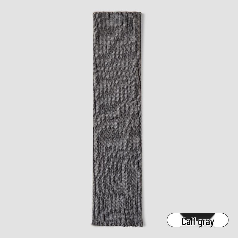 Khakiowe Dzianinowe Getry w Pionowe Paski - Odporne na Ścieranie, Nieprujące się, Styl Y2K na Jesień/Zimę.