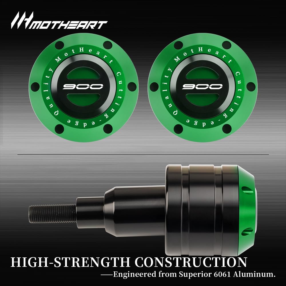 MotHeart Bike Slider Compatible Z900 2017-2024 Z900RS 2018-2024 Frame Slider Engine Guard Z900 z900rs Parts (Green)