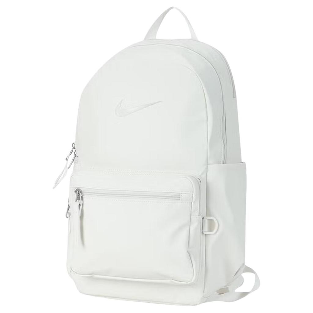 Nike 20L Brand Logo Minimalist Large Capacity Fabric Backpack Small Size Unisex backpack Phantom-Grey White IH7955-030