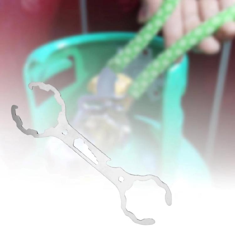 Edelstahl-Schraubenschlüssel für einfache Handhabung von Gasflaschenventilen und mehr, multifunktional einsetzbar