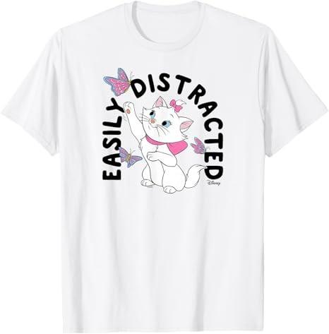 The Aristocats Marie Easily Distracted With Butterflies White TShirt S