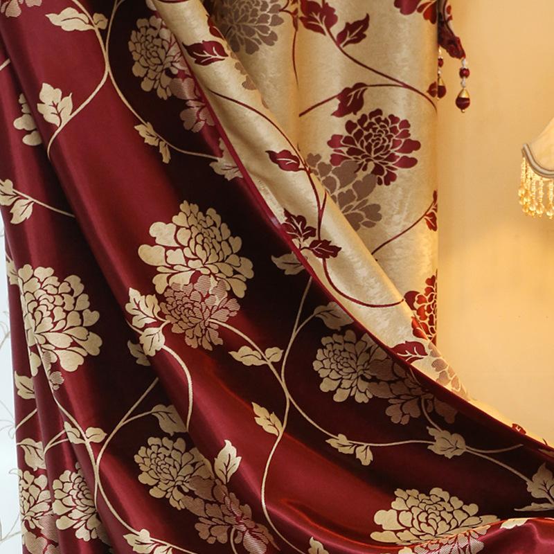 Jacquard Roman Curtain Finished Curtain Blackout Roman Curtain Strap Curtain