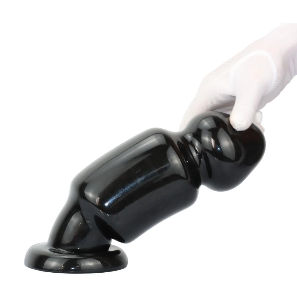 9.5cm Black Giant Anal Plug for Men - Extra Large and Thick