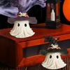 Haunted House Ghost Ornament Fun Ghost Desktop Decor Spooky Halloween Ghost Witch Statue for Indoor Halloween Decor