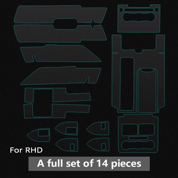 Car Interior Transparent TPU Film Console Panel Decor Protective Vinyl Wrap Sticker for Land Rover Range Rover SWB 2013-2017