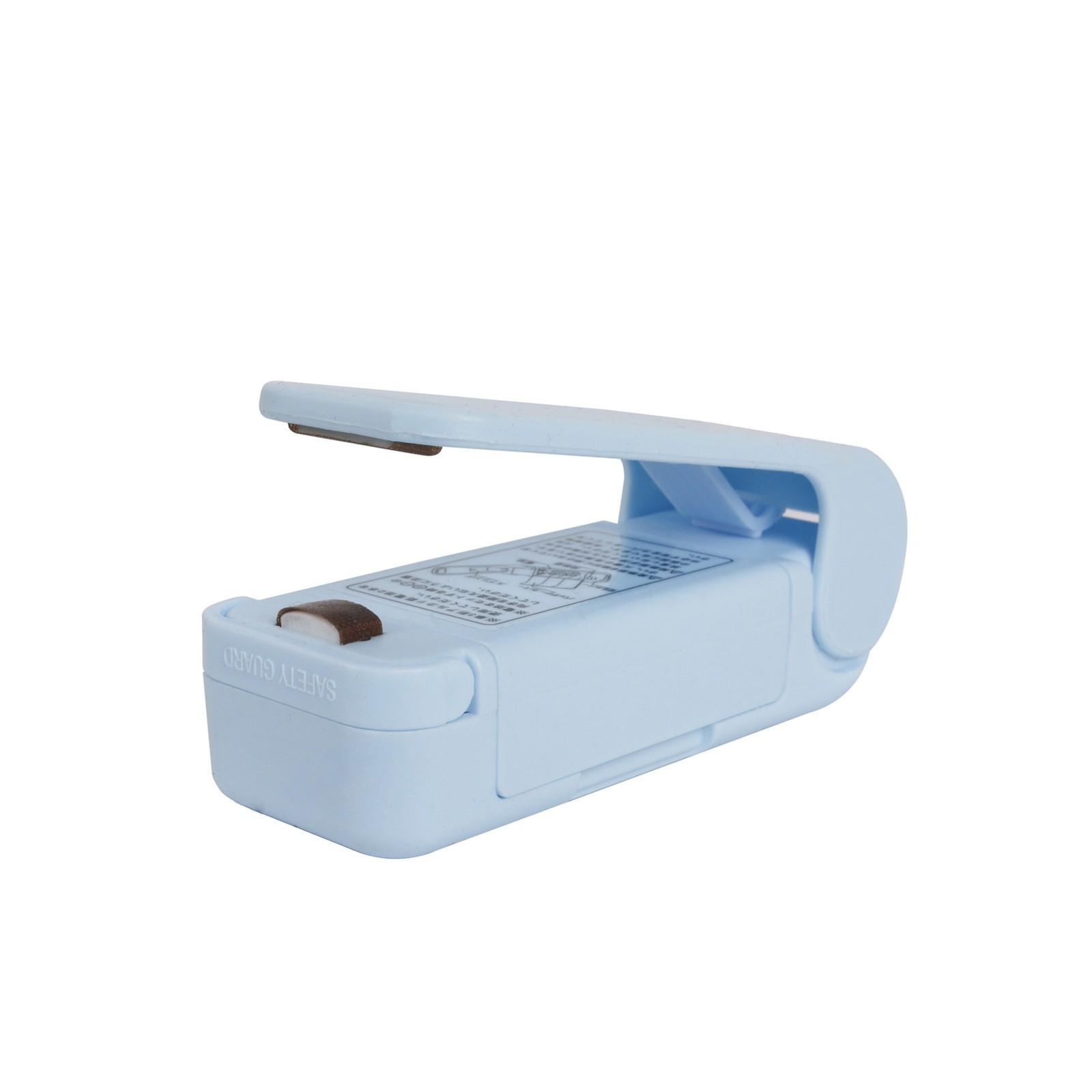 

Машина для запечатывания небольших бытовых пластиковых запечатывающих машин для закусок Портативная машина для запечатывания под давлением пластика One Size синий