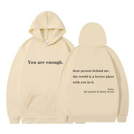 

Autumn 2025 Men s ENOUGH Print Fashion Trend Versatile Hoodie 4XL