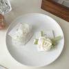 Beautiful Camellia Flower Hair Clips Elegant Cloth Art Flower Metal Alligator Clip Woman's Hair Accessories