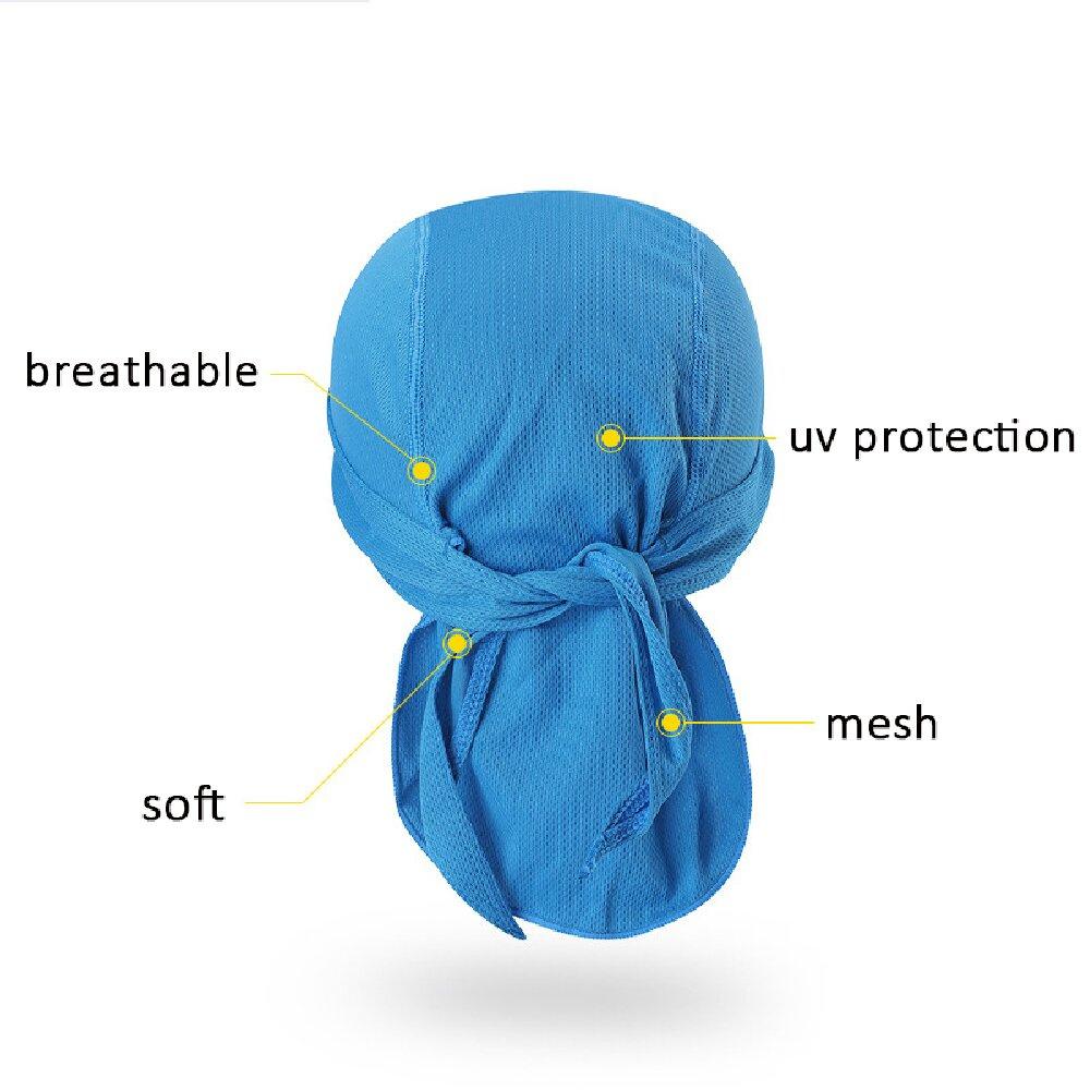 1pc Cycling Headscarf Quick-dry Sun-Protective Hat Bicycle Headband Sweat-wicking Cap Hard Hat Liner for Outdoor Cycling Sport