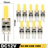 10pcs G4 LED COB Lamp Dimmable 6W 9W E14 LED Bulbs AC/DC 12V 220V Lampada G9 COB Spotlight Chandelier Lighting Replace Halogen