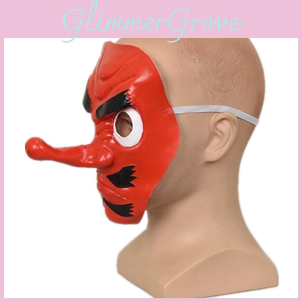 Demon Slayer Tengu Maske Latex Kopfbedeckung für Kostümpartys und Rollenspiele