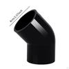 10 Pack PVC Pipe Connectors 45° Elbow Joint Fittings for DIY Greenhouse Construction