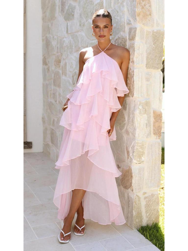 2026 Elegant Off-the-Shoulder Chiffon Fairy Print Evening Gown