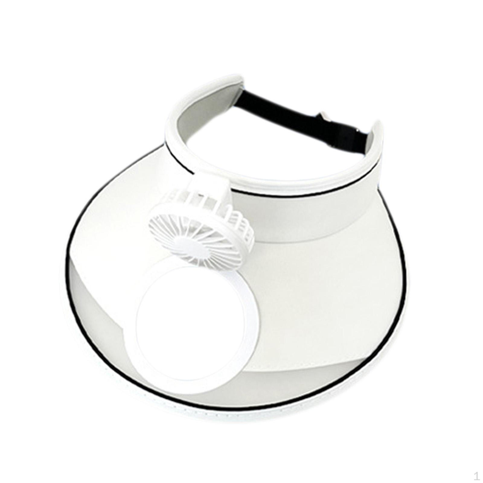 

Sun Visor Fan Hat Fans Protection Empty Top USB 3 Speeds Beach for Hiking