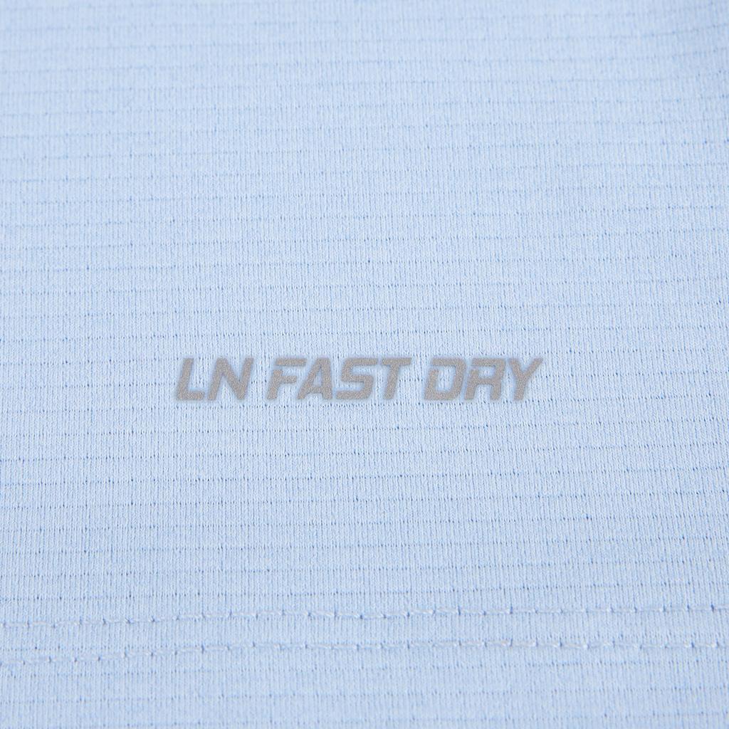 Li-Ning Fashionable Breathable Short Sleeve Sports Leisure T-Shirt Women tops Sky-Blue ATSW414-14