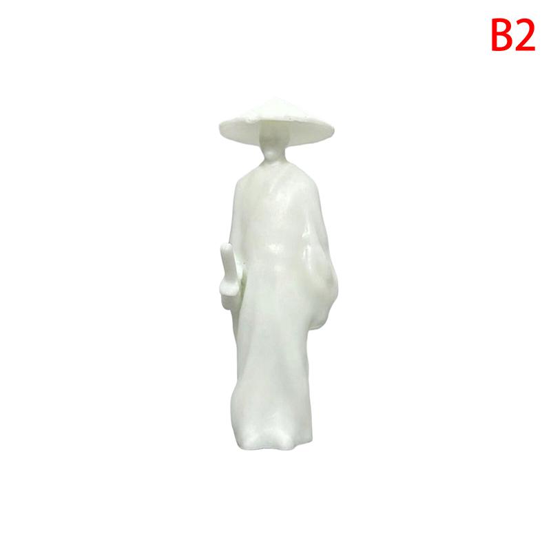 Cool Chinese Kung Fu Swordsman Figure Sand Table Layout Mini Landscape Supplies Desk Decoration Fairy Garden Miniatures