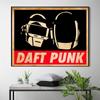 Daft Punk hjälmmask Musikaffisch och tryck Canvaskonstmålning Väggbilder för vardagsrumsdekoration Heminredning Ingen inramad