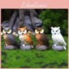 Owl Resin Animal Figurines Set For Garden Decor And Naturethemed Gift Ideas