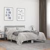 VidaXL Bed Frames Sonoma Grey 140x190 Cm Engineered Wood and Metal, Bed, Guest Bed, Double Bed, Bedroom Furniture At 3280215
