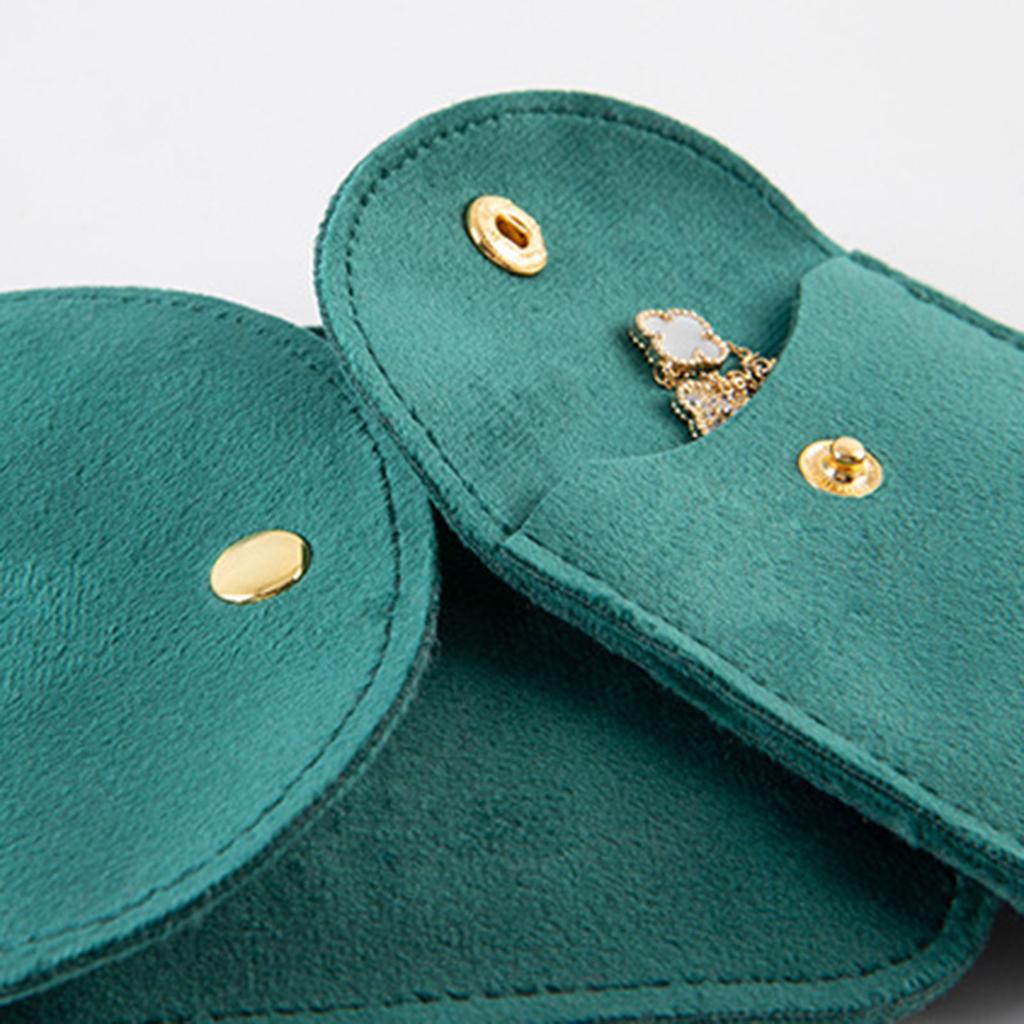 Stylish Flannel Jewelry Storage Pouch Contemporary Jewelry Packaging Bag Handy Storage Container for Jewelry Collector