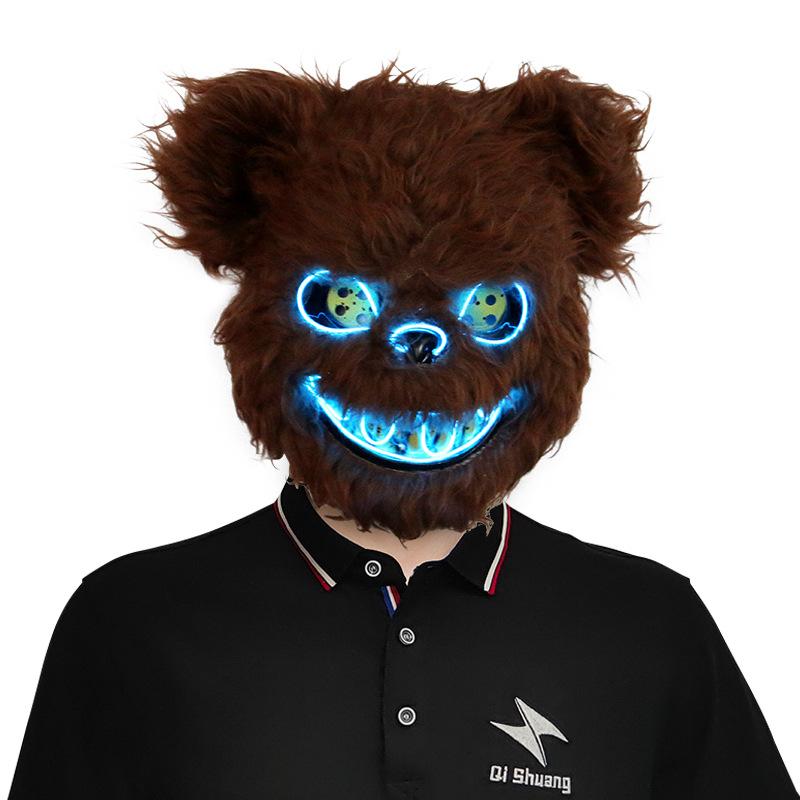 Zářící halloweenská maska ​​s krvavými zvířaty