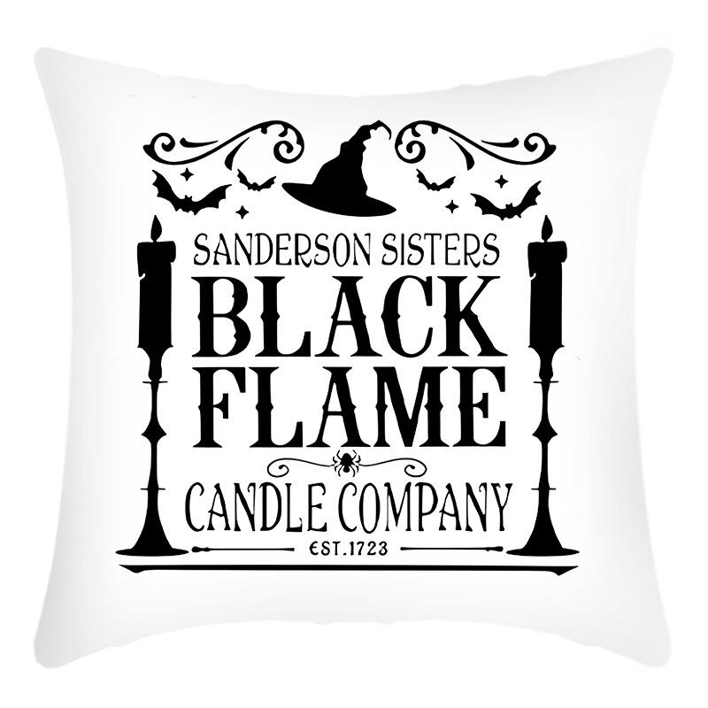 

Halloween Witch Hat Broom Pillow Funny New Style Holiday Decoration Home Sofa Pillow Cover 45 * 45Cm pillowcase