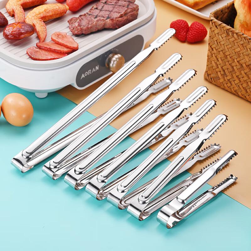 Zhi Shi Stainless Steel Korean BBQ and Food Tongs