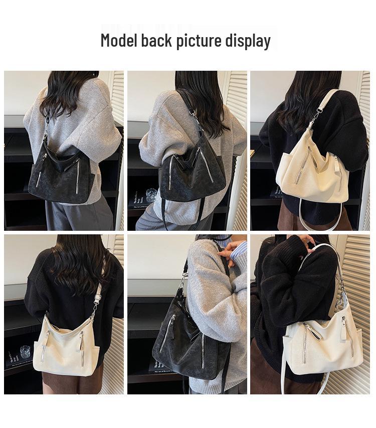 Retro Casual Women's Crossbody Bag: European & American Style, Large Capacity, High-End Tote for a Trendy Look