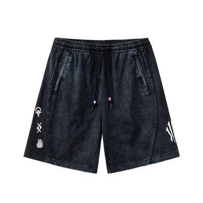 Fashionable Simple Loose Mid-Waist Drawstring Casual Shorts Men Shorts 172621307-2
