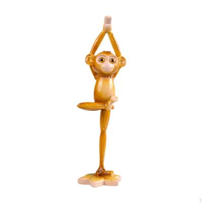 Monkey Desktop Ornament Collectible Resin Figure for Garden Hallway Festival