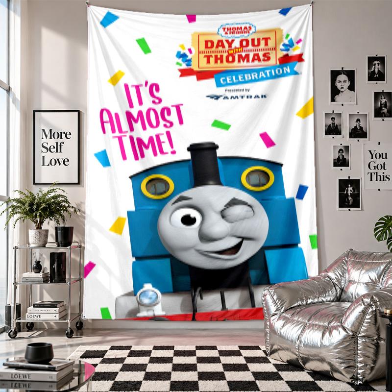 Wall TapestryThomas & Friends Art Hanging Cloth Decorative Background Cover for Room Decoration