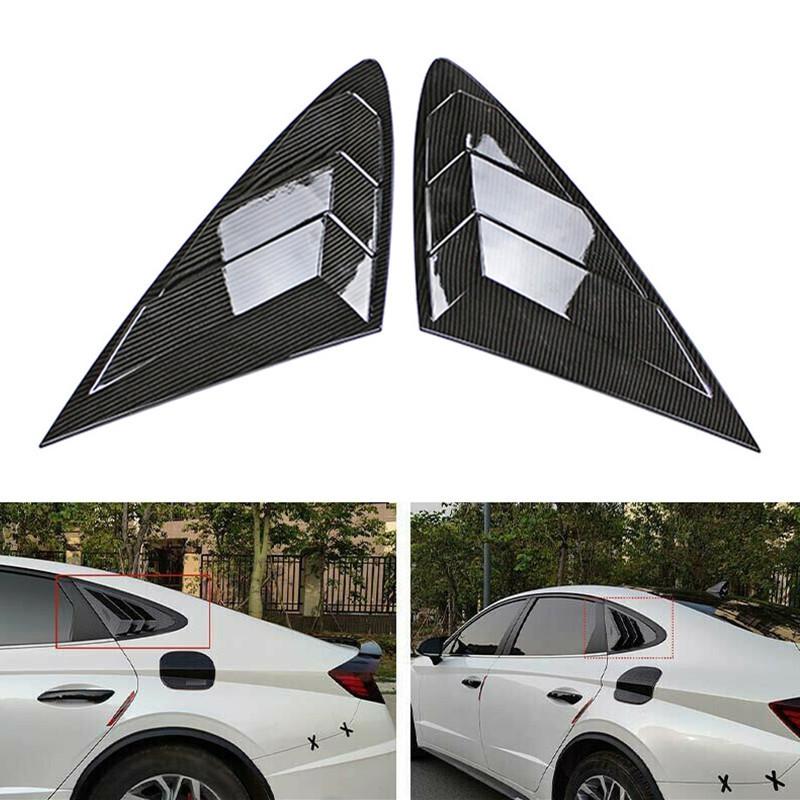 For Hyundai Sonata ABS Plastic Rear Window Quarter Louver Cover Side Vent Trim Car Adhesive Accessories