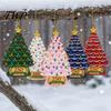 Festive Tree Hanging 5 Pcs 2D Flat 250 Anniversary USA Christmas Ornament, Year Holiday Home Decor of America 1776-2026 Acrylic Patriotic Decoration