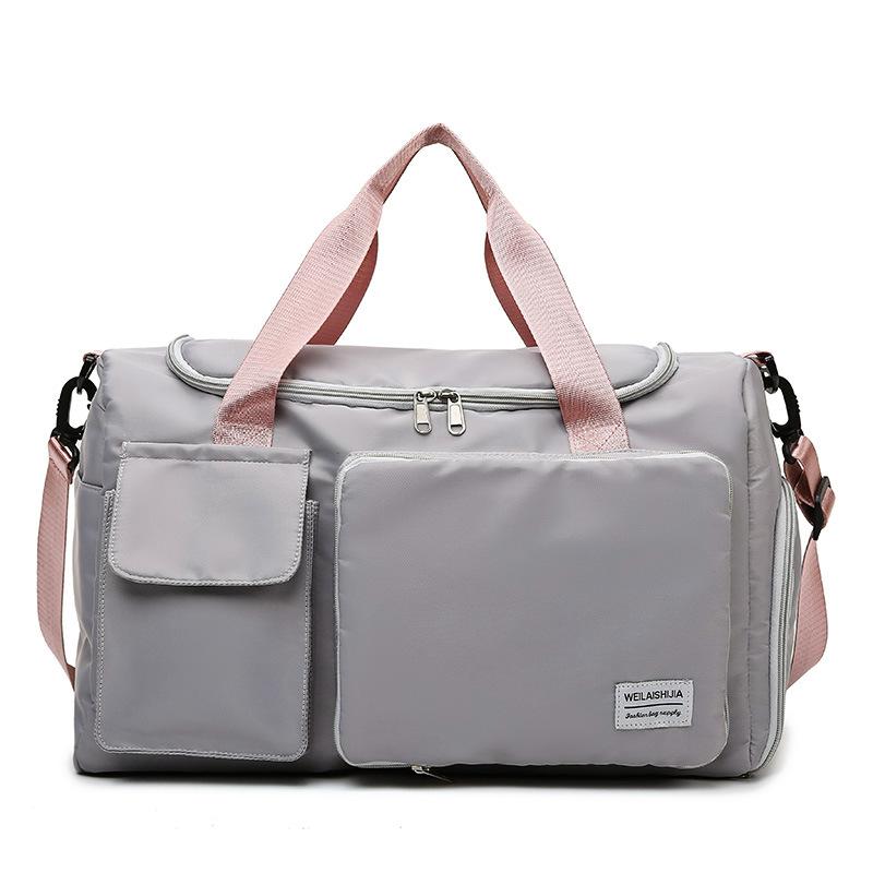 Large Capacity Travel Bag, Handbag, Business Trip Outdoor Sports Fitness Bag, Light Men's Dry and Wet Separation Messenger Bag