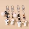 Cute 3D Cartoon Cat Keychain Women Girls Key Ring Pendants for Handbag Charms DIY Key Chain Jewelry Gifts