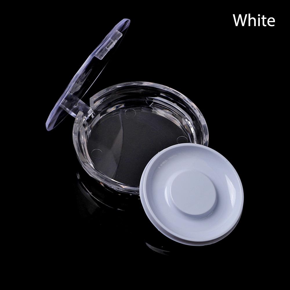 

Round False Eyelashes Case Lashes Holder Lashes Mirror Case New Eye lashes Box Beauty білий