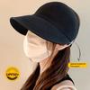 Women Sun Hat Hollow Dome Extended Brim Sun Protection Hat with Large Brim Outdoor Activities Breathable Hat