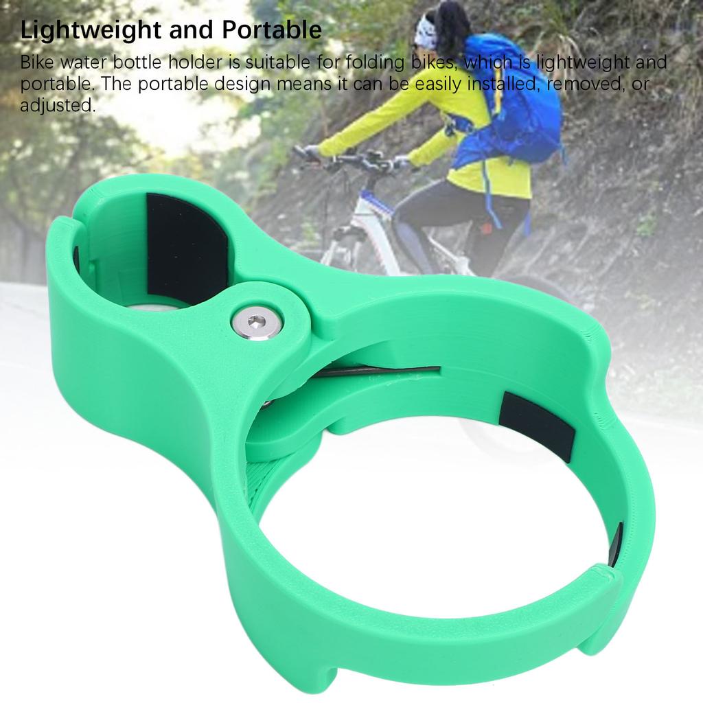 Fahrrad-Wasserflaschenhalter für Faltrad Getränkehalter Leichter Fahrradzubehör für Outdoor Grün