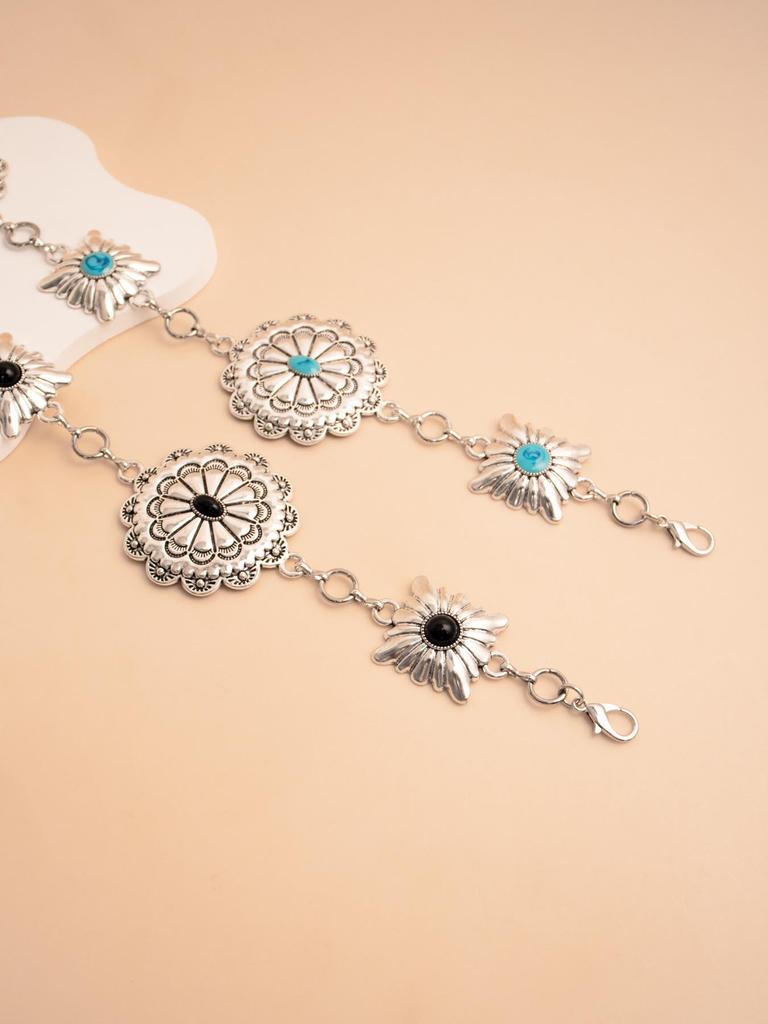 Songhua Stone Ethnic Style Ladies Fashion Waist Chain Accessory
