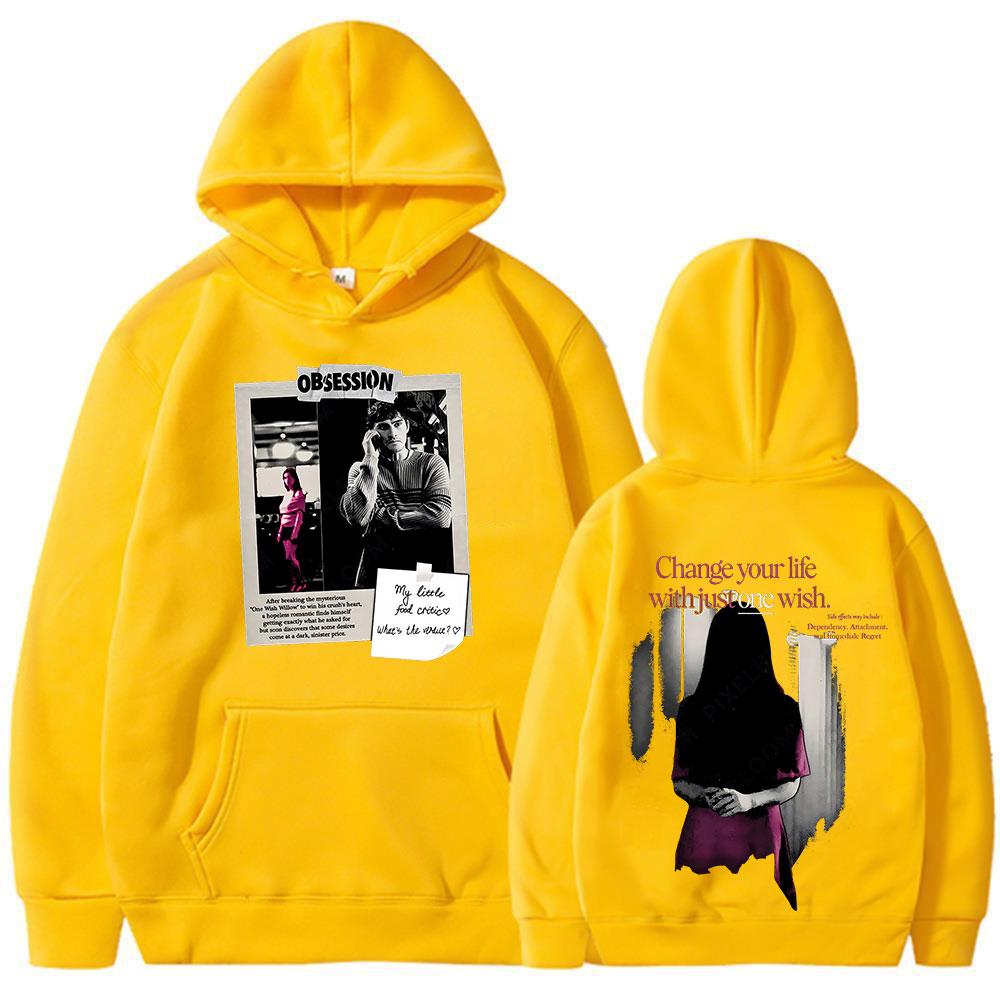 Movie Obsession One Wish Willow Hoodies Women Clothing Fashion Gothic Long Sleeves Oversized Hooded Sweatshirts Streetwear