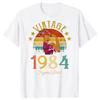 Funny 40th Birthday O Neck Shirt Fashion Print Casual Short Sleeve Male Tops Vintage 1984 Limited Edition Retro Mens TShirt