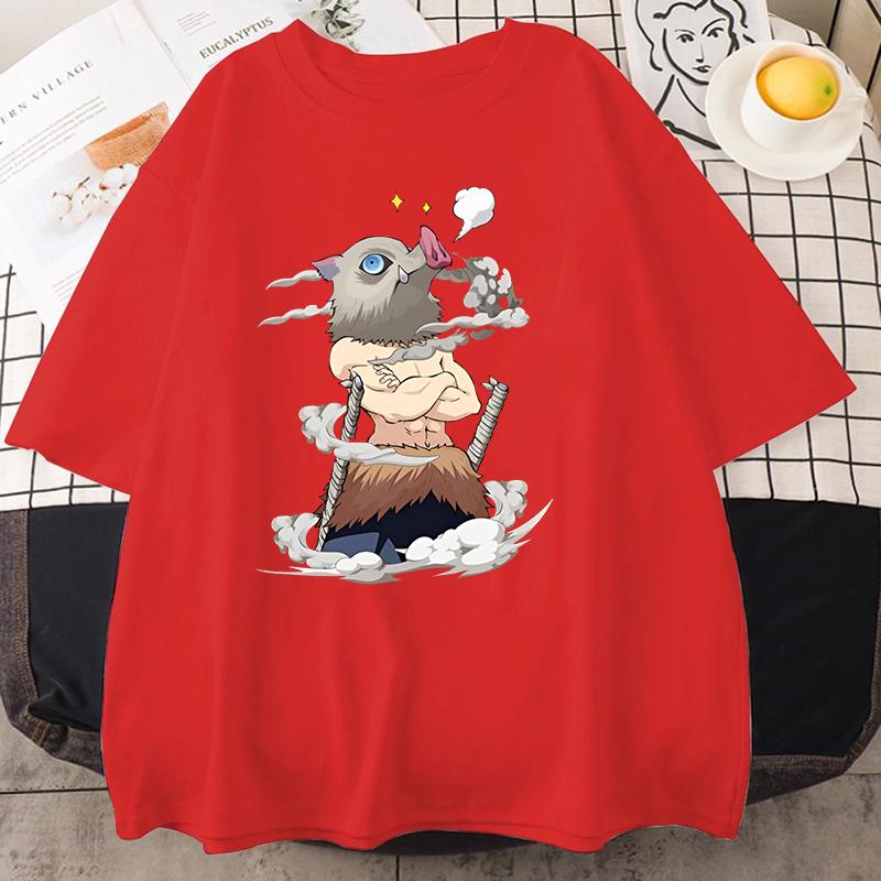 

Hot Anime Hashibira Inosuke Graphic Short Sleeve T-shirts for Women Men Shirts Loose T-shirt Casual Summer Oversized T-shirts S